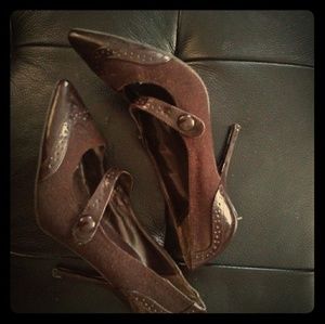 High heeled Mary janes